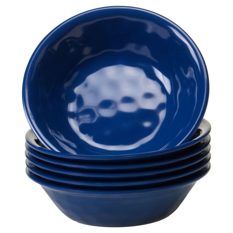Certified International Solid Color Melamine Bowls 22oz Cobalt - Set of 6, 1 of 3