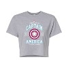 Women's - Marvel - Captain America The First Avenger Cropped Graphic T-Shirt - 2 of 4