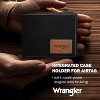 Wrangler Men’s Bifold Wallet Genuine Leather Branded Wallet, RFID Blocking, Casual Everyday 10-20 Cards Purse with AirTag Holder, Men's Accessories - 3 of 4