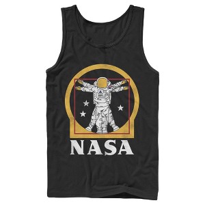 Men's NASA Da Vinci Astronaut Logo Tank Top - 1 of 4