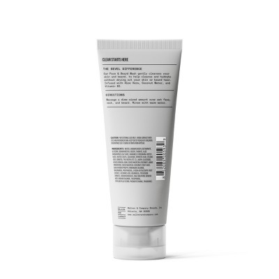 Bevel Men's Face Wash with Tea Tree Oil, Coconut and Vitamin B3 - 4 fl oz: Combination, Dry, Acne-Prone Skin, Liquid Formula, Paraben-Free