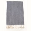 Cotton Herringbone Throw with Tassels 55x75 - Anaya - 2 of 4