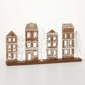 Tabletop Village Multicolor 10.25"H Wood - 1 of 4