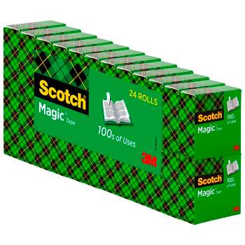 Scotch 810 Magic Tape, 075 x 1000 Inch, Matte Clear, Pack of 24