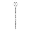 Black Bow Jewelry 14k White Gold Tulane Green Wave NCAA Extra Large Pendant - 2 of 4