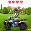 Kids Ride On ATV, 12V Electric Car for Kids, 4-Wheeler Quad Car Toy with Dual Speed Adjustment, Led Light, Music - 3 of 4