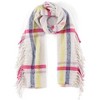 Shiraleah Brights Plaid Lilou Scarf with Fringe Detail - image 2 of 4