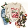 Santa's Book Club Coquette - Women's Graphic Sweatshirt - 2 of 4
