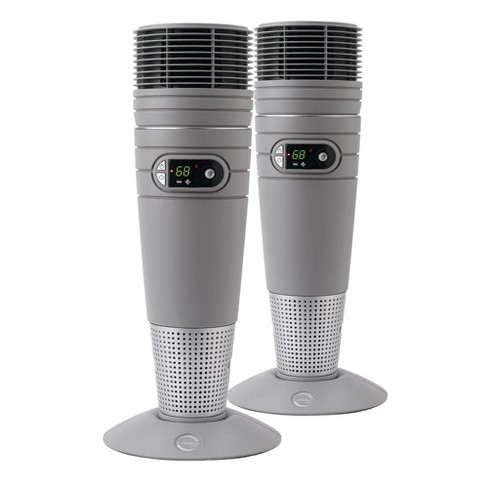 Lasko 6462 Full Circle Warmth Portable Electric 1500 Watt Oscillating Ceramic  Tower Heater With Remote And Adjustable Thermostat, 2 Pack : Target