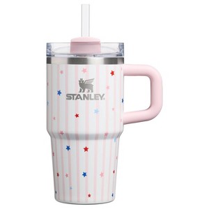 Stanley 20 oz Stainless Steel H2.0 FlowState Quencher Tumbler Pink Starry  Stripes