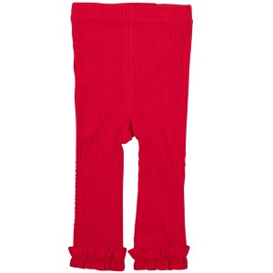 Rufflebutts Girls Cable Knit Footless Ruffle Tights - 1 of 2