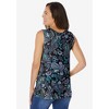 Woman Within Plus Size Perfect Printed Scoopneck Tank - 3 of 4