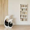 Uniquewise Tall Modern floor vase, White Unique Trumpet Floor Vase, Home Interior Decoration - 2 of 4