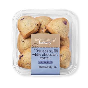 Blueberry White Chocolate Chunk Mini Scones - 10.25oz - Favorite Day™