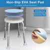 Swivel Shower Stool Bath Chair - Portable Shower Seat with 6 Adjustable Heights, Up to 300 lbs, Tool-Free Assembly, Shower Chair for Inside Shower - 3 of 4