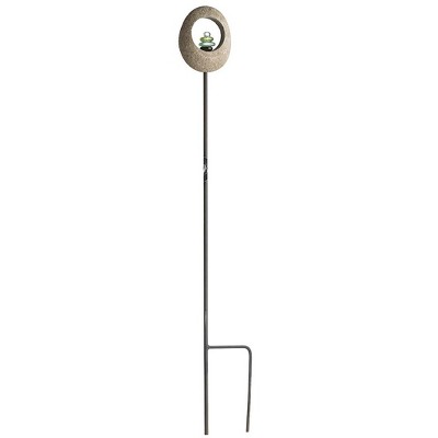 VivaTerra Stone Encased Glass Cairn Garden Stake