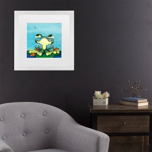 Trademark Fine Art Sylvia Masek Frog's Lunch Matted Framed Art - 1 of 4