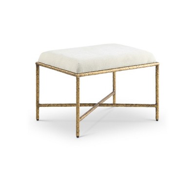 Meridian Furniture,Valley Chenille Fabric Bench