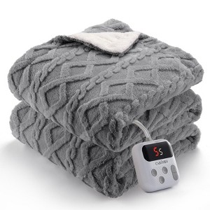 Heated Blanket, Soft Washable Electric Blanket, Heating Blanket for Bedding, With 10 Heat Settings, Sofa and Bed - 1 of 4