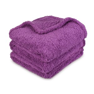 Catalonia Fleece Plush Throw Blanket, Fuzzy Snuggle Blanket for Boys Camping Traveling Couch Bed, Lightweight, Reversible, All Season Use, 50"x60" - 1 of 4