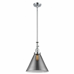 Cone - 1 Light Stem Hung Tiltable Mini Pendant In Industrial Style-18 Inches Tall and 12 Inches Wide - 1 of 1