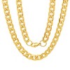 Steeltime 24" and 8.5" Men's stainless steel accented Cuban link chain set. Color Options: Silver, Gold - 3 of 4