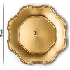 Chateau Fine Tableware Baroque Gold Charger Plates, 13” Elegant Chargers, Set Of 6, Hand Finished (Finish May Vary) Baroque Gold Chargers - 2 of 3