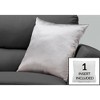 Vynxaria 23" Square Decorative Throw Pillow - Hypoallergenic Polyester, Modern Design - 3 of 4