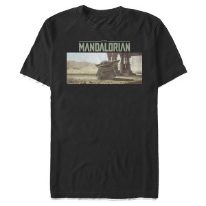 Men's Star Wars The Mandalorian The Child Desert Walking T-Shirt - 1 of 4