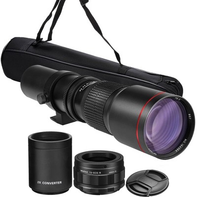 Bower 500mm/1000mm f/8 Manual Super Telephoto Lens for Canon EOS R Series