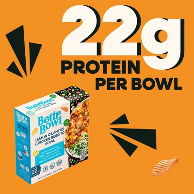 Bettr Bowl Frozen Lemon Cilantro Chicken Burrito Bowl - 9oz