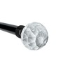 Versailles Imperial Dew Drop Steel Heavy Duty Curtain Rods for Windows Set Black Onyx - image 3 of 4