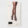 Women's Sheer Floral Thigh Highs - A New Day™ Black S/m : Target