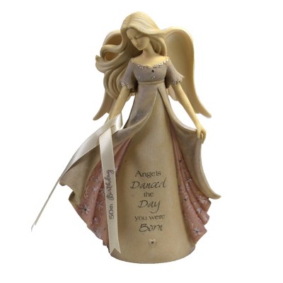 Foundations 7.5" 50Th Birthday Angel Dance Day Born  -  Decorative Figurines