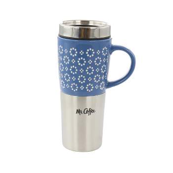 Mr. Coffee 12.5 Ounce Stainless Steel Insulated Thermal Travel Mug Set of 3