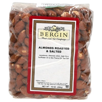 Bergin Fruit and Nut Company Almonds Roasted & Salted, 16 oz (454 g)