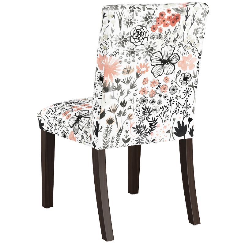 Skyline Furniture Hendrix Dining Chair in Winter Botanical Red, 5 of 9