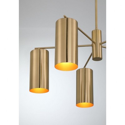 Noble Brass 5-Light Adjustable Metal Chandelier