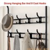 4-in-1 Hall Tree with Shoe Storage Bench, Narrow Entryway Coat Rack and Shoe Bench, Mudroom Shelves with 8 Hooks, Hanging Bar - 4 of 4