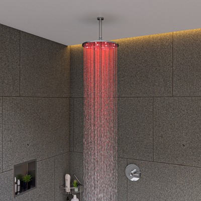 ALFI LED12R-PC Polished Chrome 12Inch Round Multi Color LED Rain Shower Head