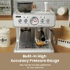 SAINTCY Home All-in-One Espresso Machine with 20 Bar Pressure, Grinder, & Steam Wand Coffee Machines - 3 of 4