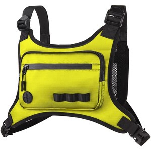 Running Chest Pack for Men Women, Lightweight Front Vest Bag with Phone Holder, Water Resistant for Hiking Cycling Jogging Skiing - 1 of 4