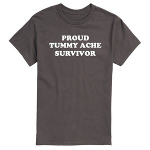 Men's - Instant Message - Tummy Ache Survivor Short Sleeve Graphic T-Shirt - 1 of 4