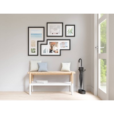 Black Polystyrene Gallery Wall Picture Frame Set