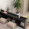 Whisen Twin Size L-Shaped Bookcase Bed with Built-In Power Outlets, USB Charging Ports, and Two Storage Drawers - 4 of 4