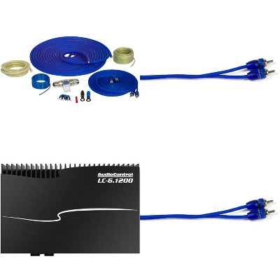 AudioControl LC-6.1200 High-Power Mutli-Channel Amplifier with Accubass with 4GA OFC Pure Copper Wiring Kit
