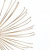 LuxenHome Gold Abstract Flower 16.7" Round Metal Wall Decor - 4 of 4