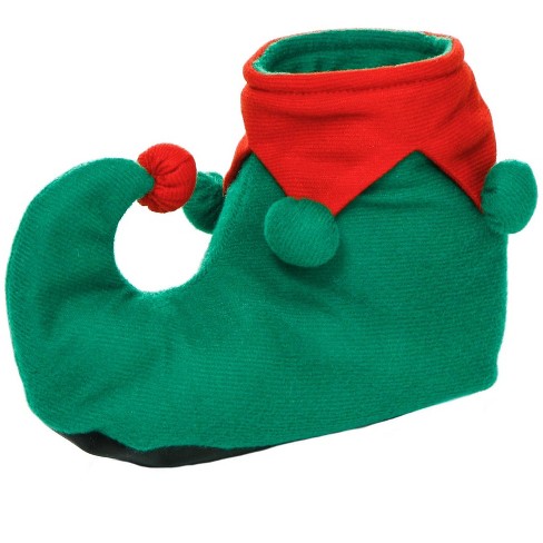 Halloweencostumes.com Small Child Christmas Elf Shoes, Red/green : Target