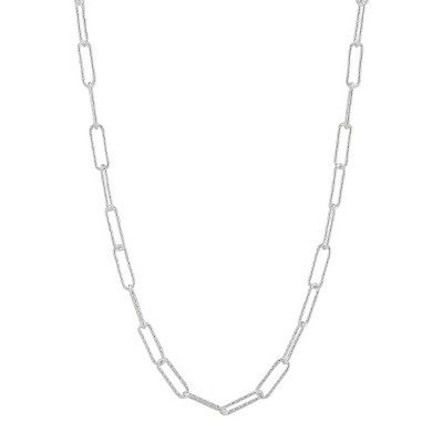 Silpada 'Graffetta' Necklace, Textured in Sterling Silver, 16" + 2"