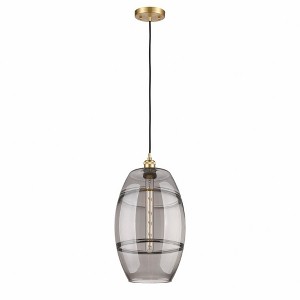 Vaz - 1 Light Cord Hung Mini Pendant In Industrial Style-18.5 Inches Tall and 10 Inches Wide - 1 of 1